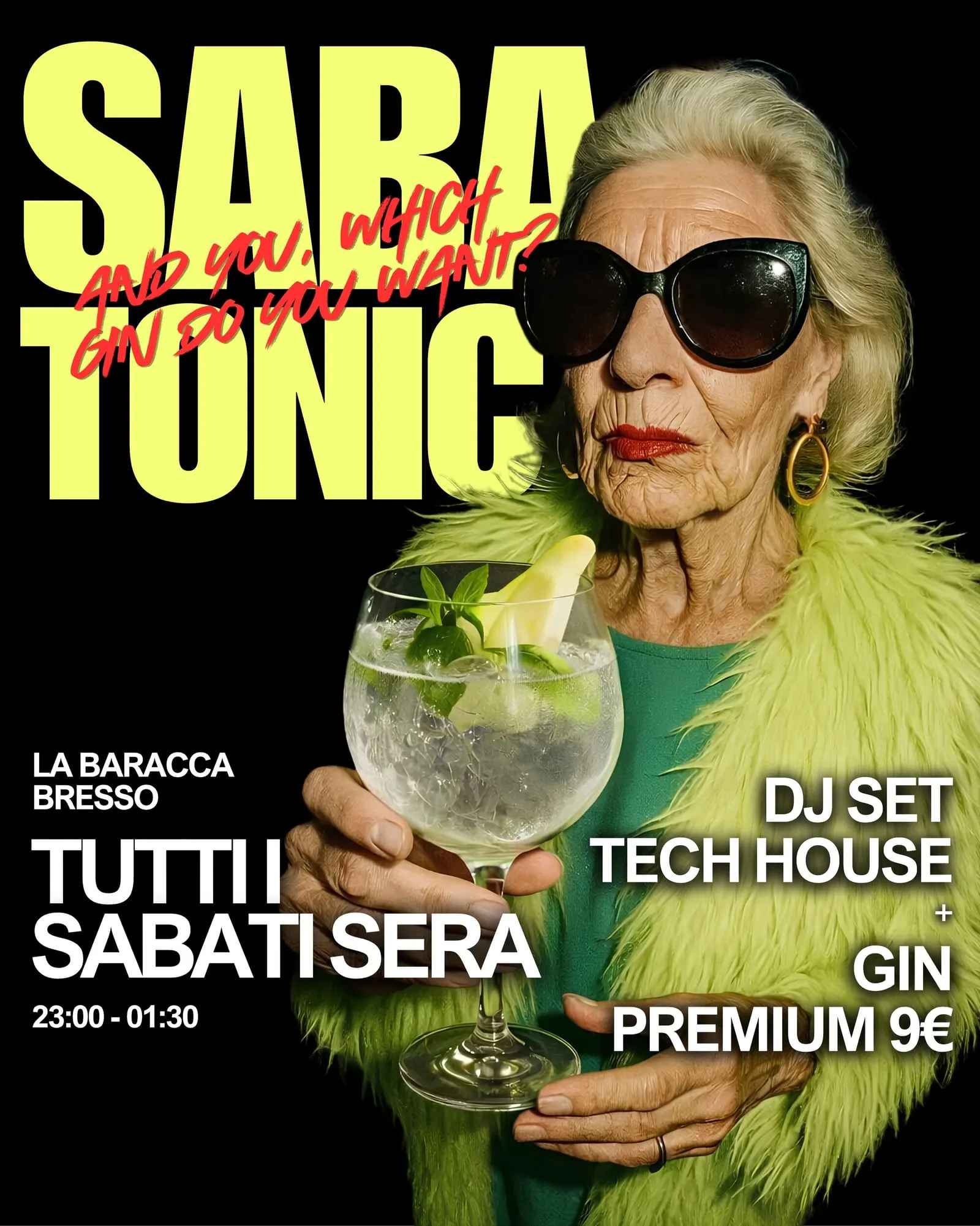 Locandina della serata Sabatonic