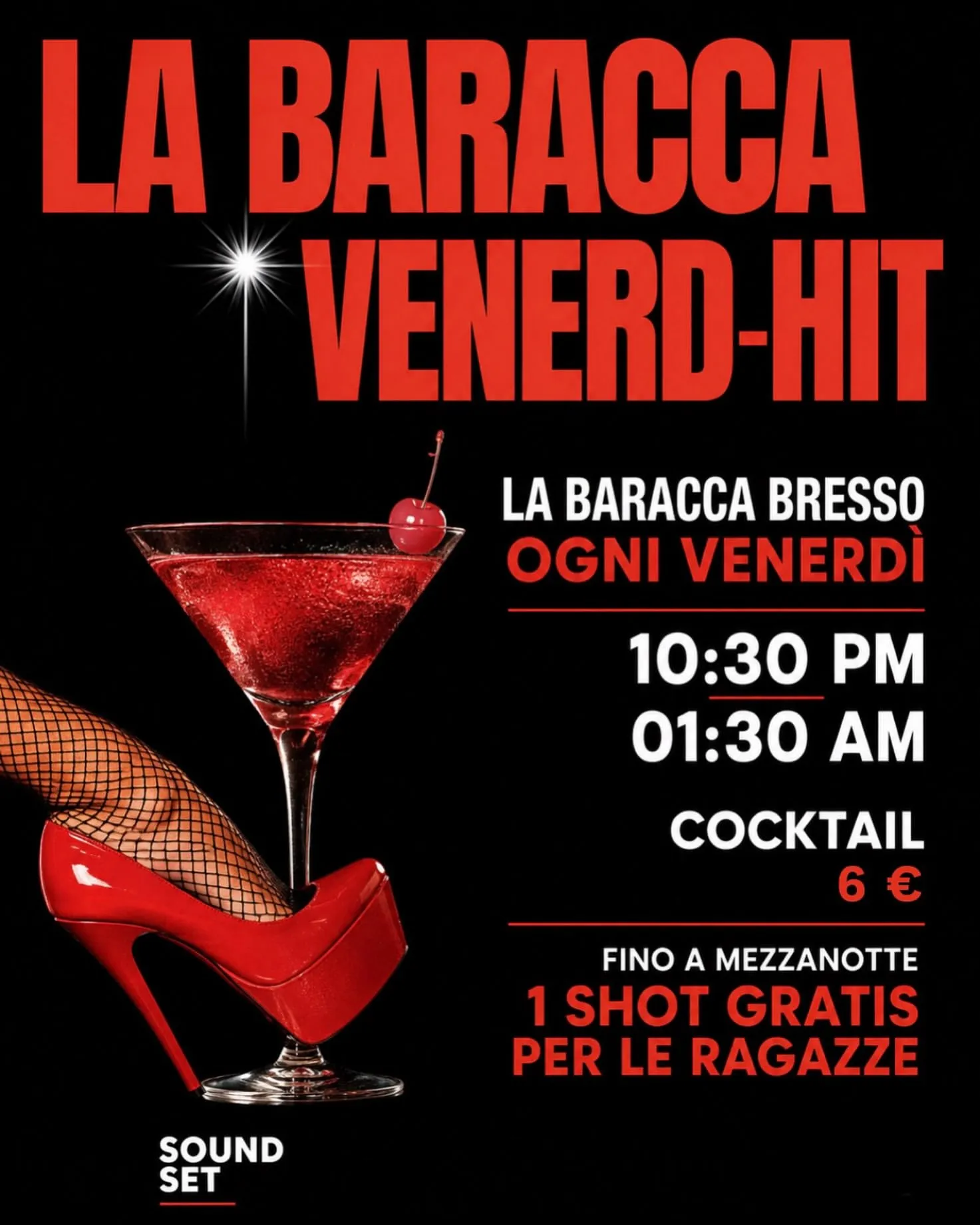 Locandina della serata Venerd-hit